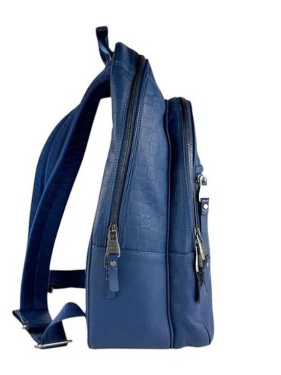 Auth LOUIS VUITTON Damier Infini Backpack Blue N41353 - z8440 main image 5
